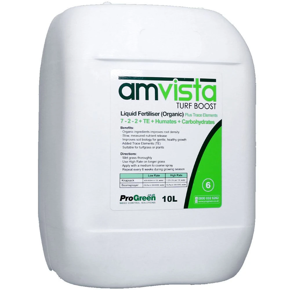 Amvista L6 Turf Boost 10L (7-2-2) Organic Fertiliser With Humates & Carbohydrates 1 Amvista L6 Turf Boost 10L (7-2-2) Organic Fertiliser With Humates & Carbohydrates