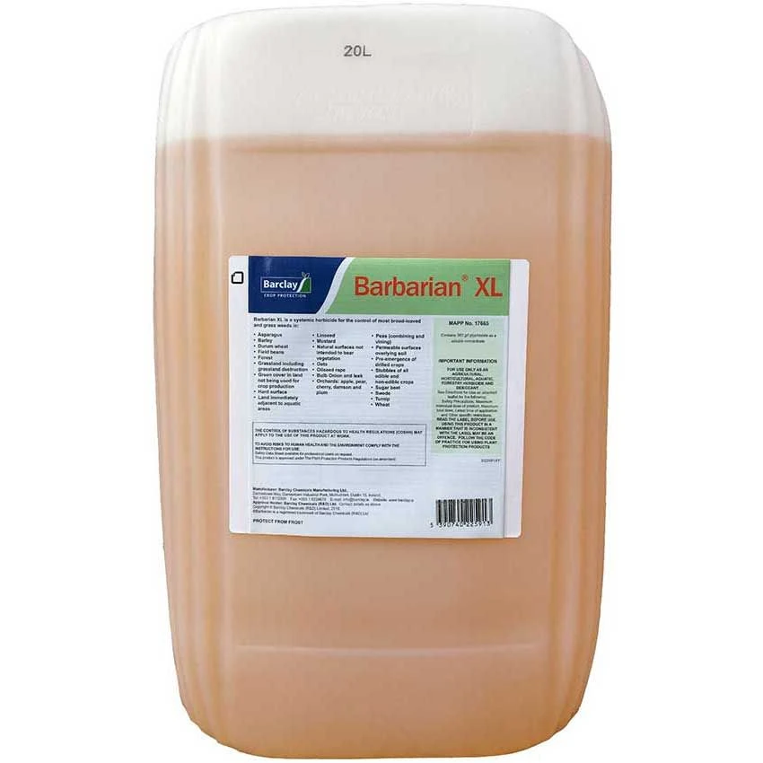 BARBARIAN XL 20 L - FULL STRENGTH GLYPHOSATE 360g/L 1 BARBARIAN XL 20 L - FULL STRENGTH GLYPHOSATE 360g/L