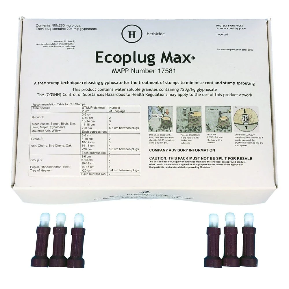 Ecoplug Max 100 Plugs - Prevent Tree Stump Regrowth 3 Ecoplug Max 100 Plugs - Prevent Tree Stump Regrowth - Image 3