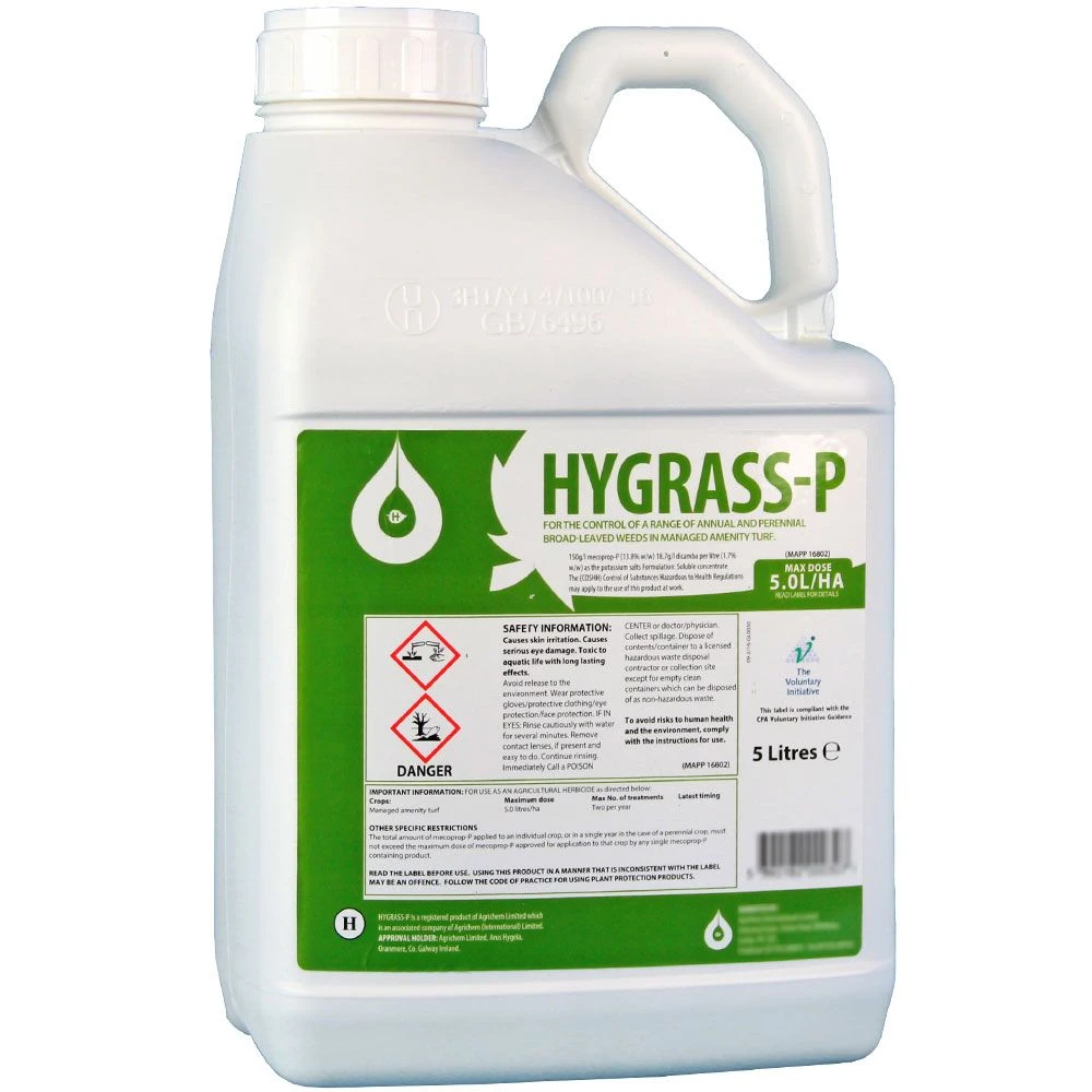 HyGrass-P 5 L - Lawn & Turf Weed Killer For Boom Or Spot Spraying 1 HyGrass-P 5 L - Lawn & Turf Weed Killer For Boom Or Spot Spraying