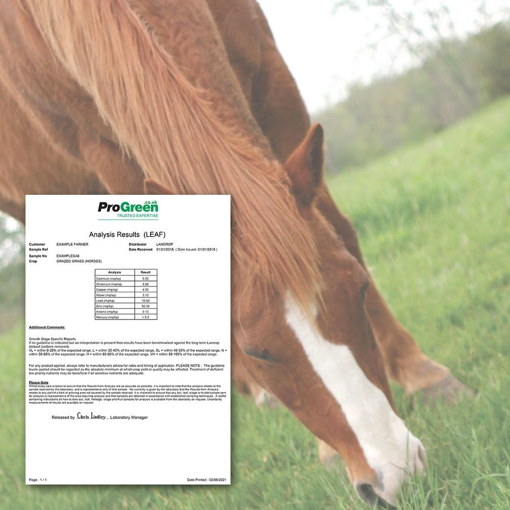 Grass Leaf Tissue Analysis - For Heavy Metals 1 Grass Leaf Tissue Analysis - For Heavy Metals