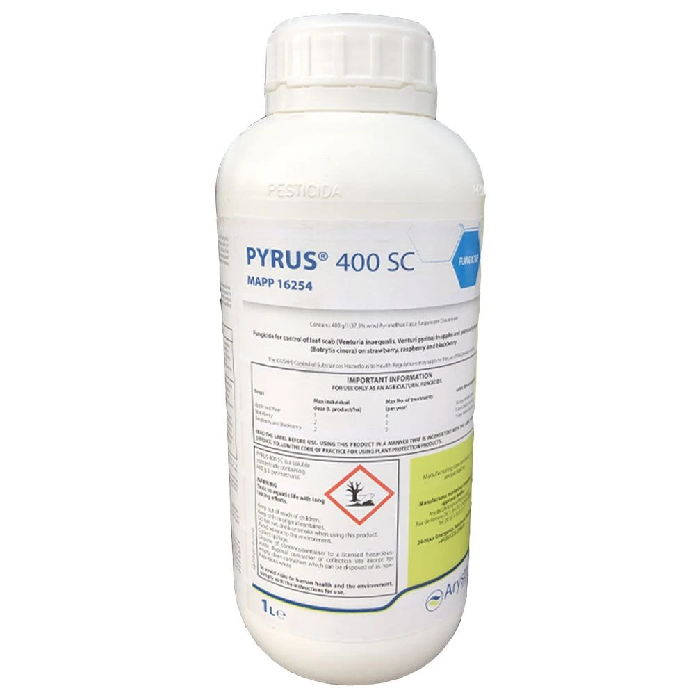 Pyrus 400 SC Fungicide 1L -controls Leaf Scab & Botrytis In Fruits 1 Pyrus 400 SC Fungicide 1L -controls Leaf Scab & Botrytis In Fruits