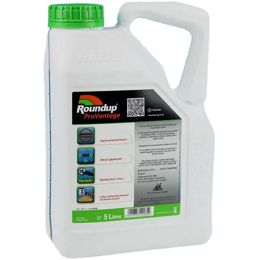 Roundup ProVantage 5L High Strength Glyphosate - Legal Public Area Use 1 Roundup ProVantage 5L High Strength Glyphosate - Legal Public Area Use
