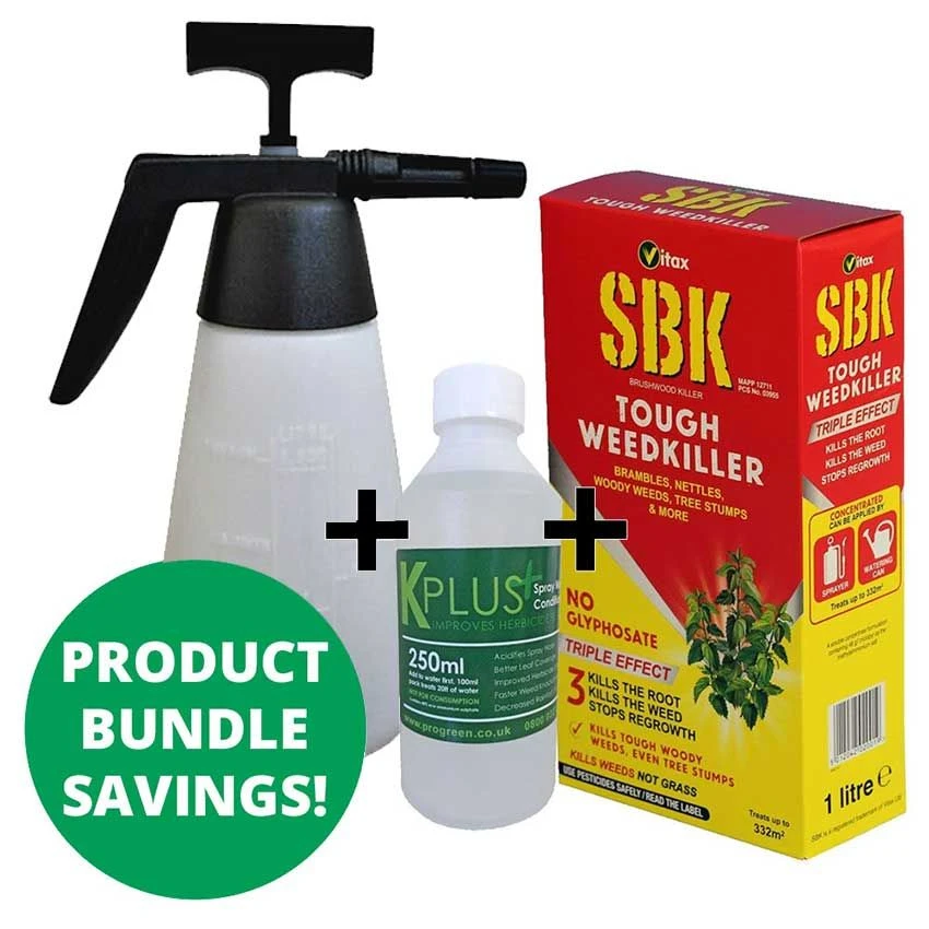 SBK Brushwood Killer 1L & KPlus 250ML & Proweed 1.5L Sprayer 1 SBK Brushwood Killer 1L & KPlus 250ML & Proweed 1.5L Sprayer