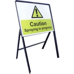 Spraying In Progress Warning Safety Sign